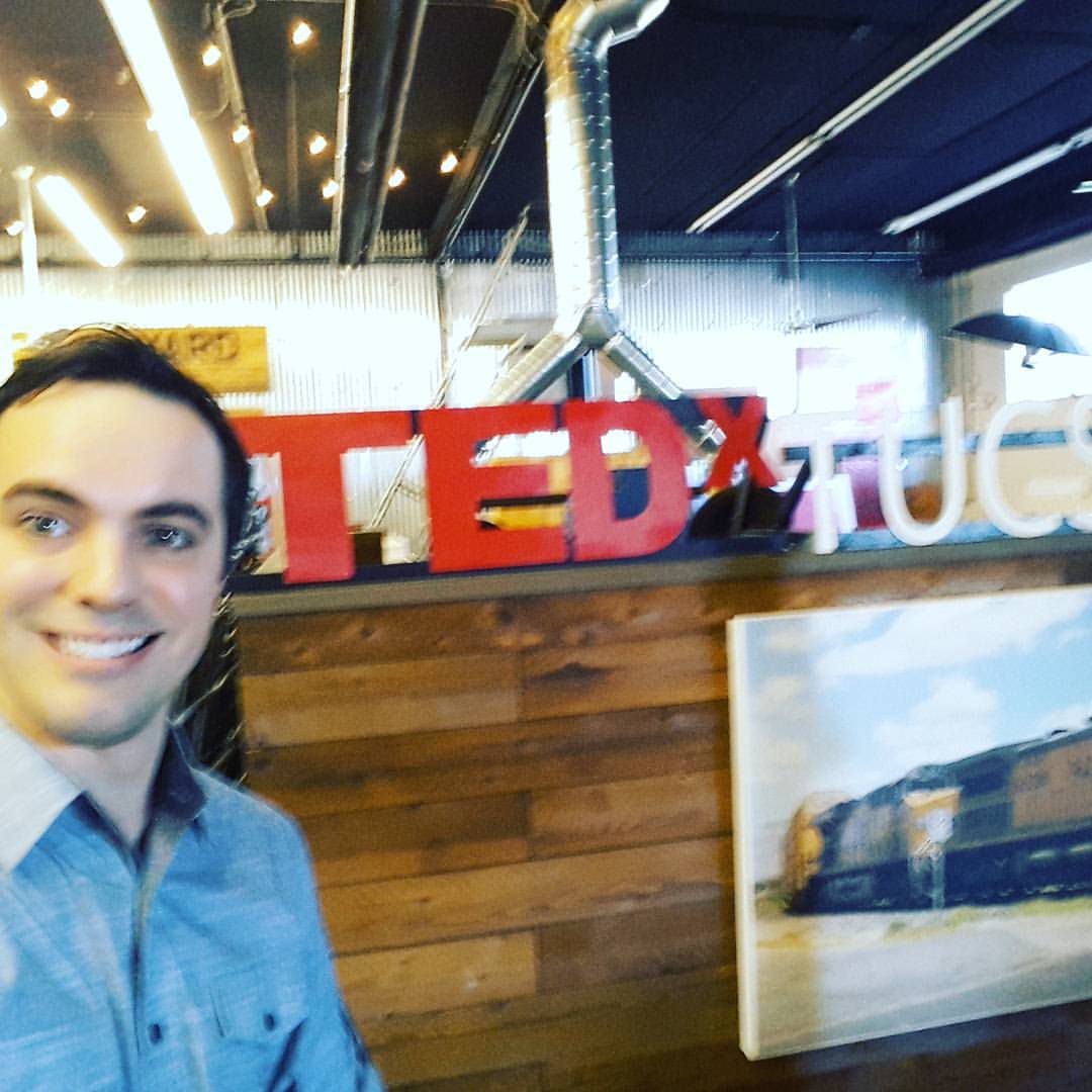 Josiah Preparing To Take The TEDx Stage